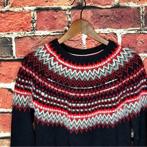 Tommy Hilfiger embellished fair isle sweater - Picture 6 of 7